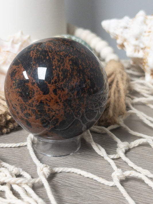 Mahogany Obsidian Sphere