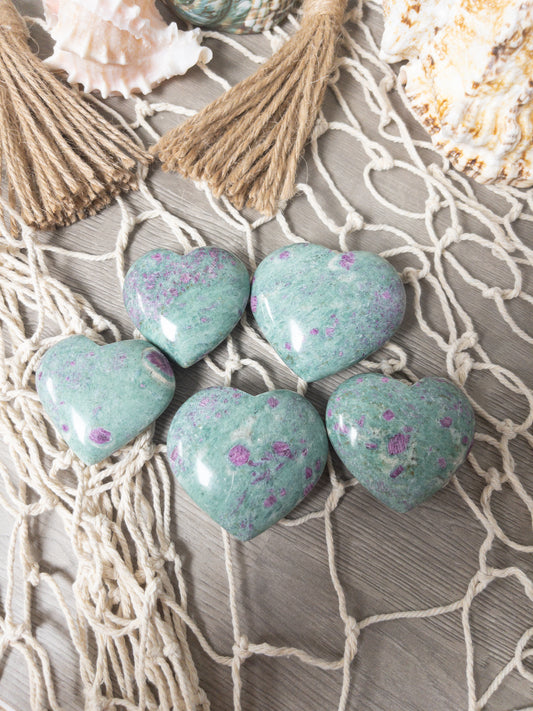 Ruby Fuchsite Heart