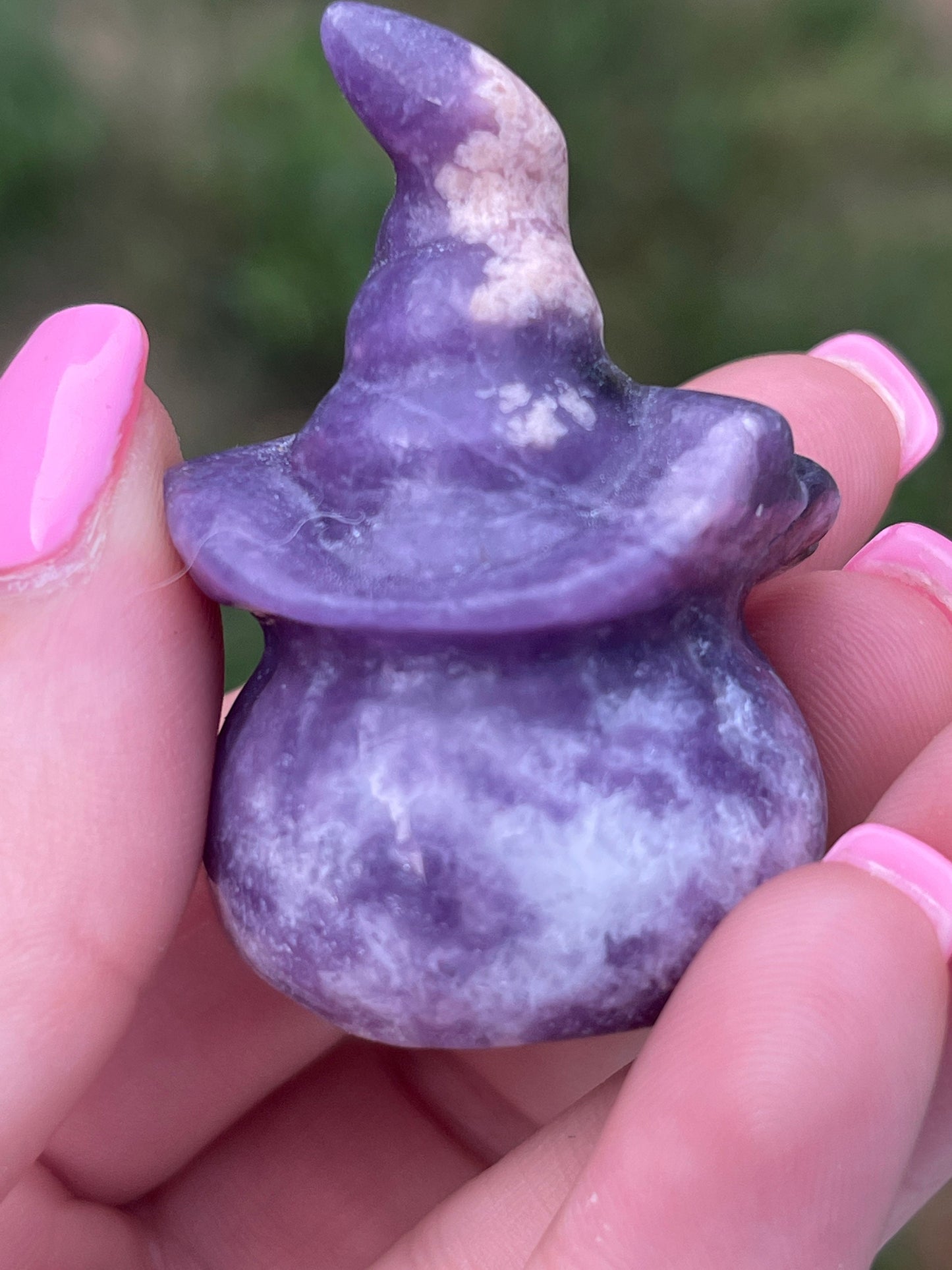 Lepidolite Pumpkin Carving