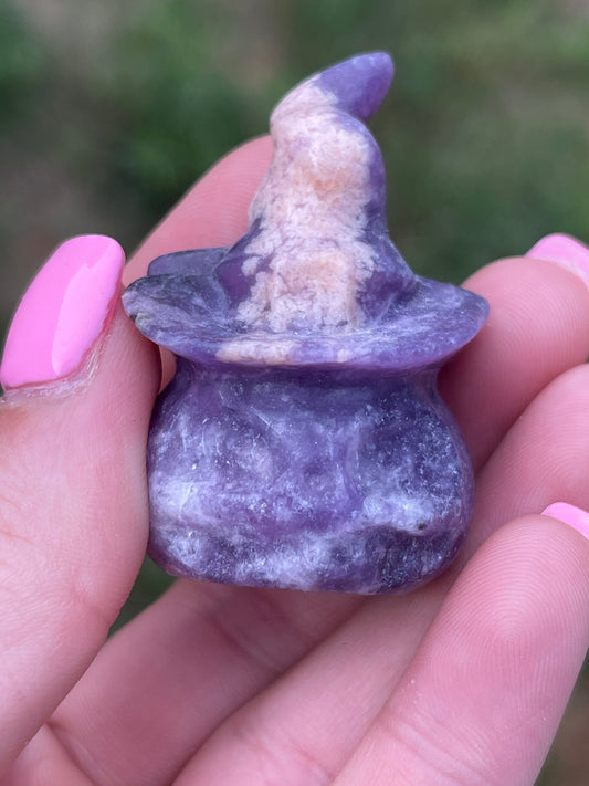 Lepidolite Pumpkin Carving