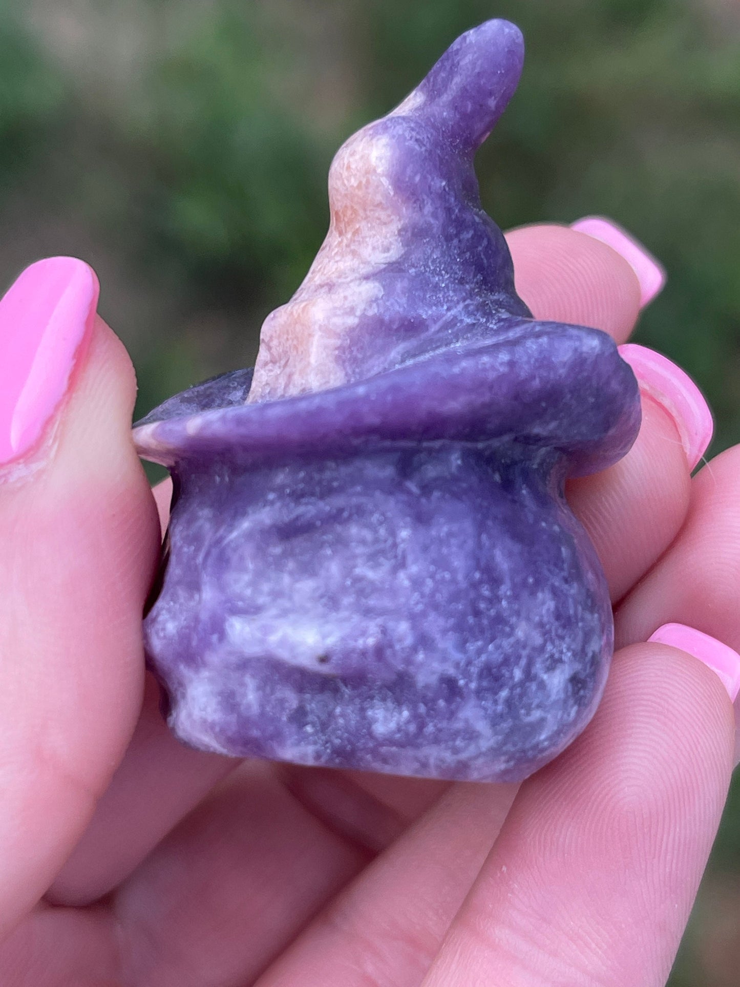 Lepidolite Pumpkin Carving