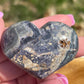 Purple Breccia Jasper Heart