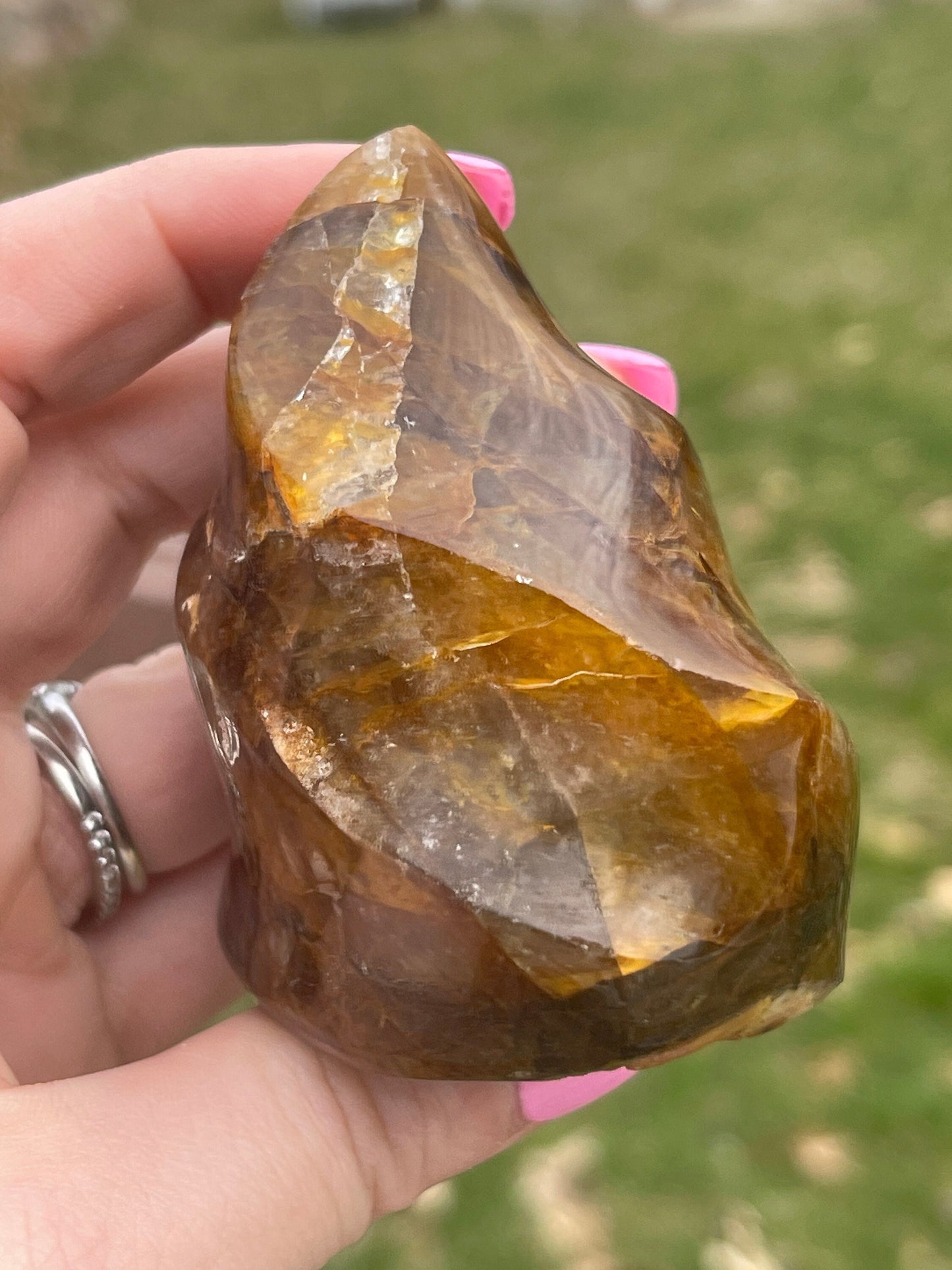 Golden Healer Quartz Flame