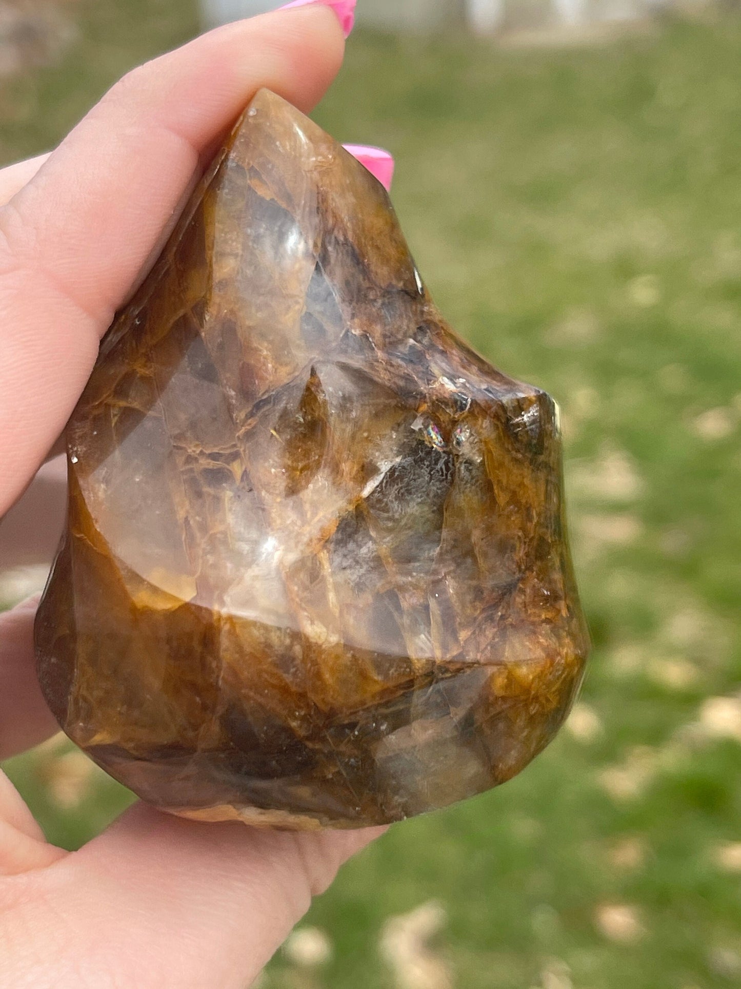 Golden Healer Quartz Flame