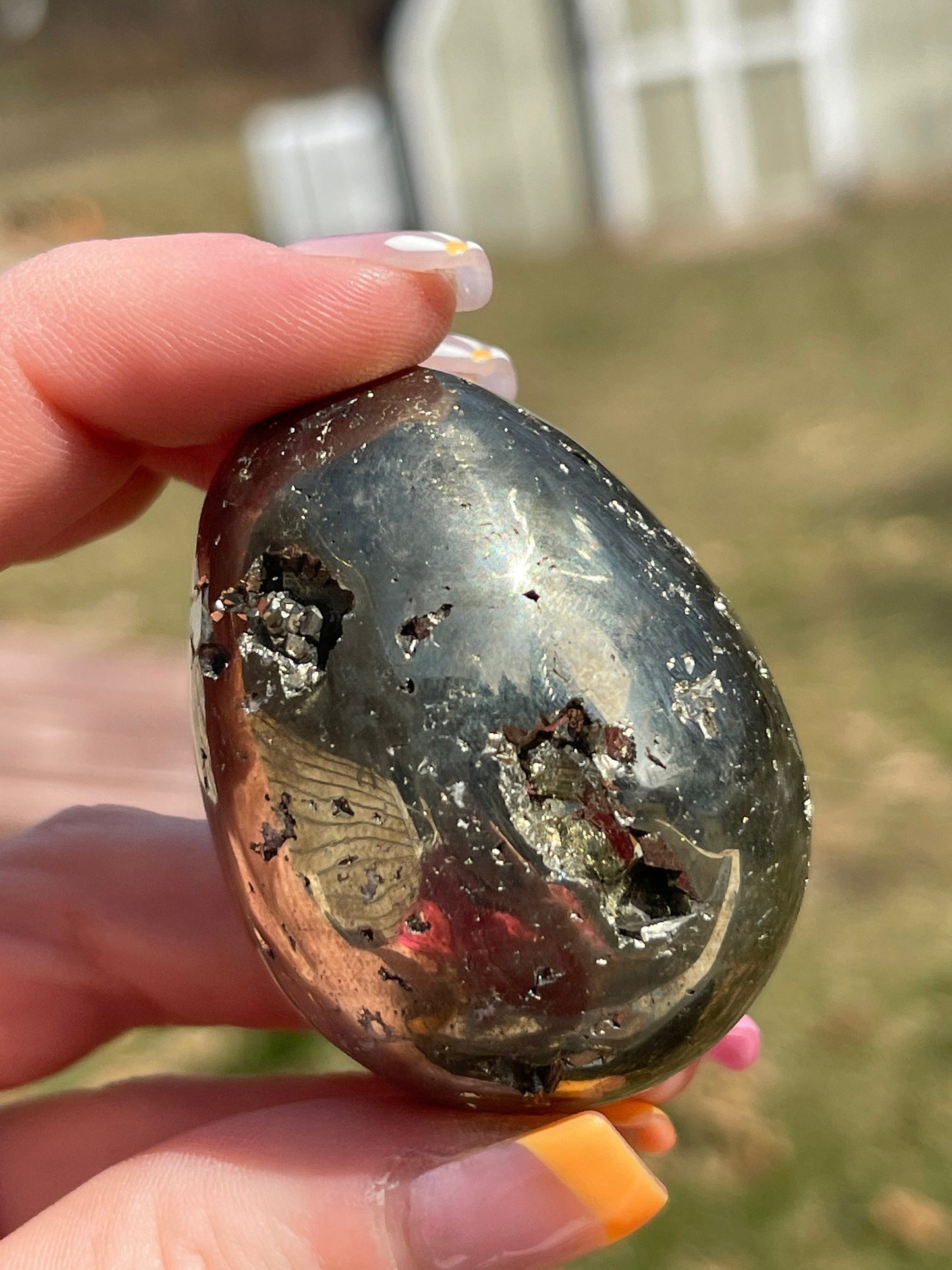 Polished Pyrite Egg