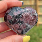 Astrophyllite with Garnet Heart