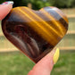 Yellow Tigers Eye Heart