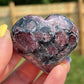 Astrophyllite with Garnet Heart