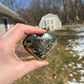 Pyrite Heart Carving