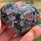 Astrophyllite with Garnet Heart