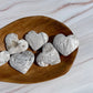 White Mexican Agate Heart