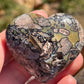 Mosaic Chalcedony Quartz Heart