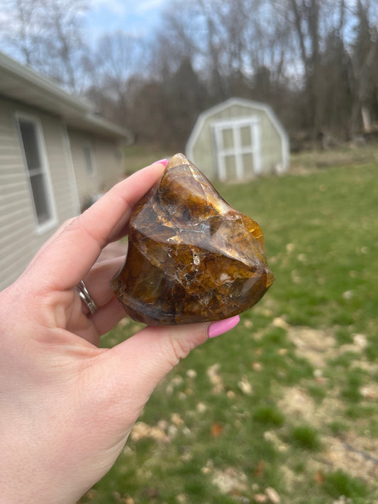 Golden Healer Quartz Flame