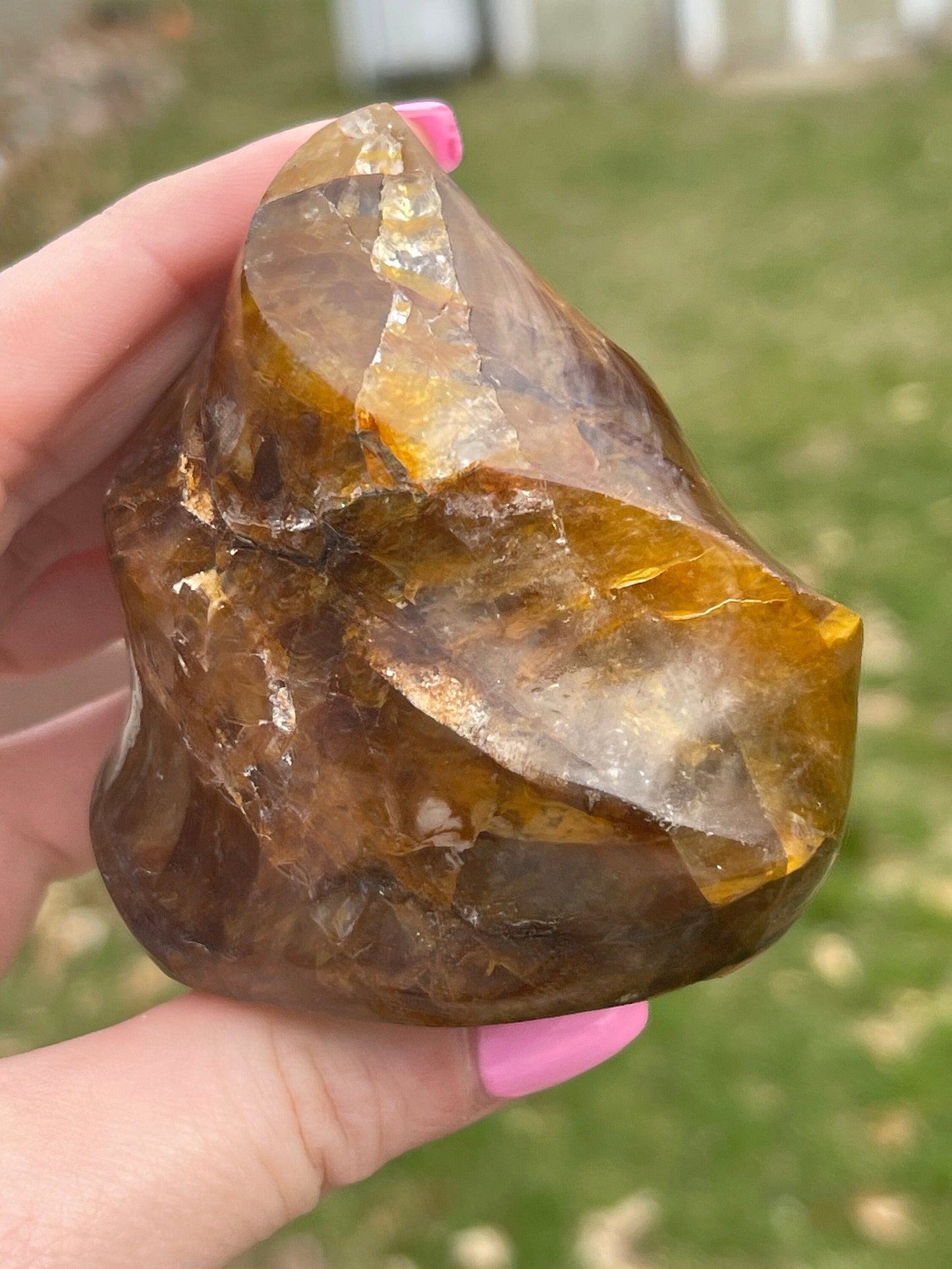 Golden Healer Quartz Flame