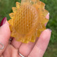 Yellow Fluorite Sunflower