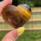 Yellow Tigers Eye Heart