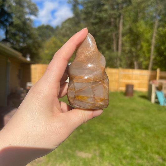 Peach Moonstone Flame