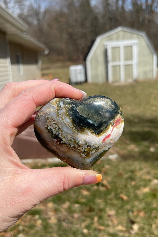 Ocean Jasper Heart