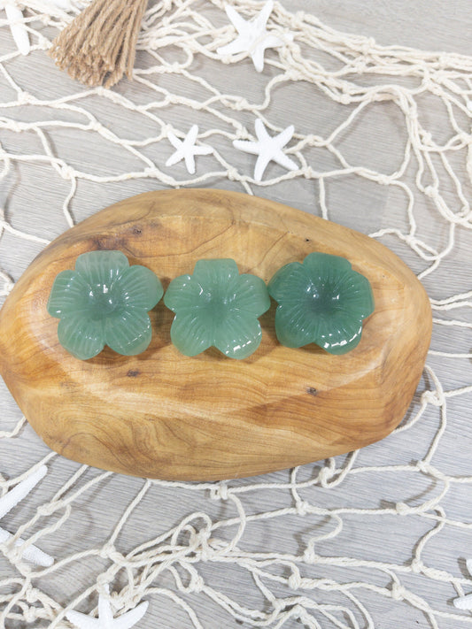 Green Aventurine Flower Sphere Holder