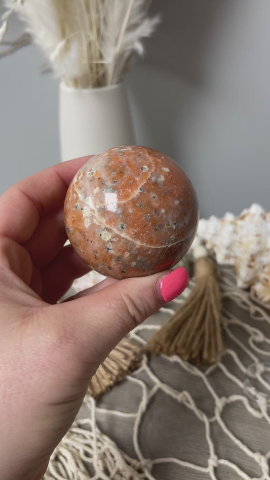 Orchid Calcite Sphere