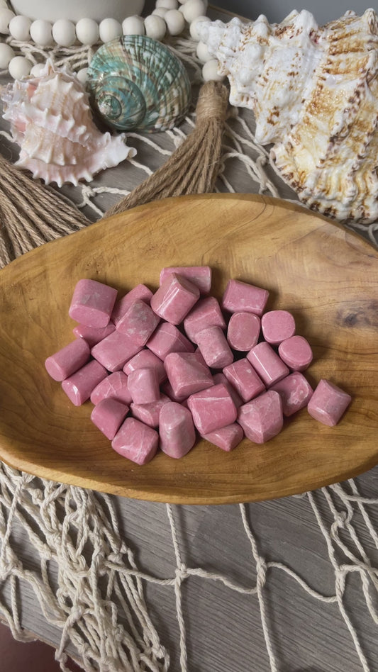 Pink Thulite Tumbled Stone